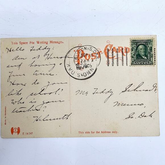 1909 Antique Postcard Live Stock Parade at South Dakota State Fair Huron SD - Picture 4 of 7